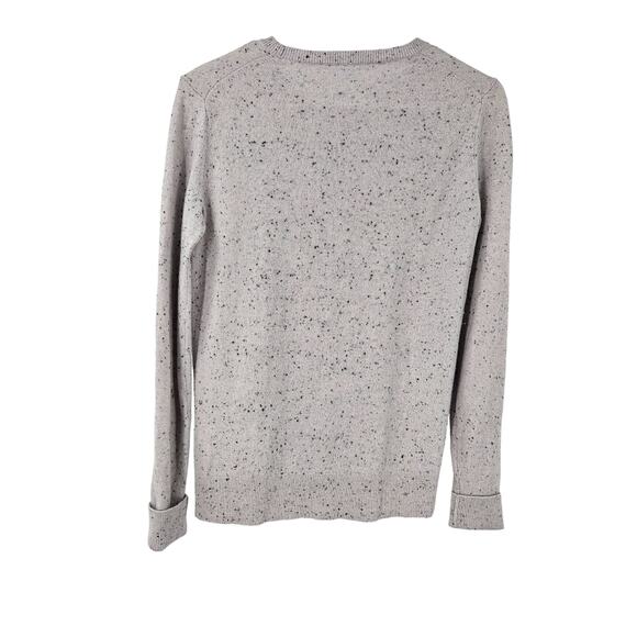 Everlane The Grade A Cashmere Sweater Gray Speckled Crew Neck Pullover Size S - Picture 3 of 6
